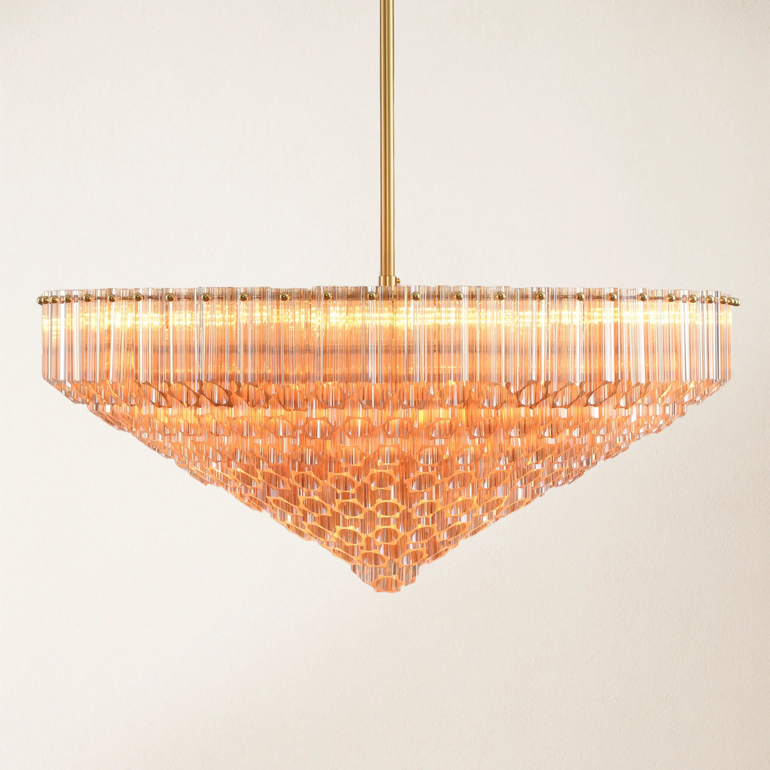 Ethereal Crystal Radiance Round Chandelier 30"D