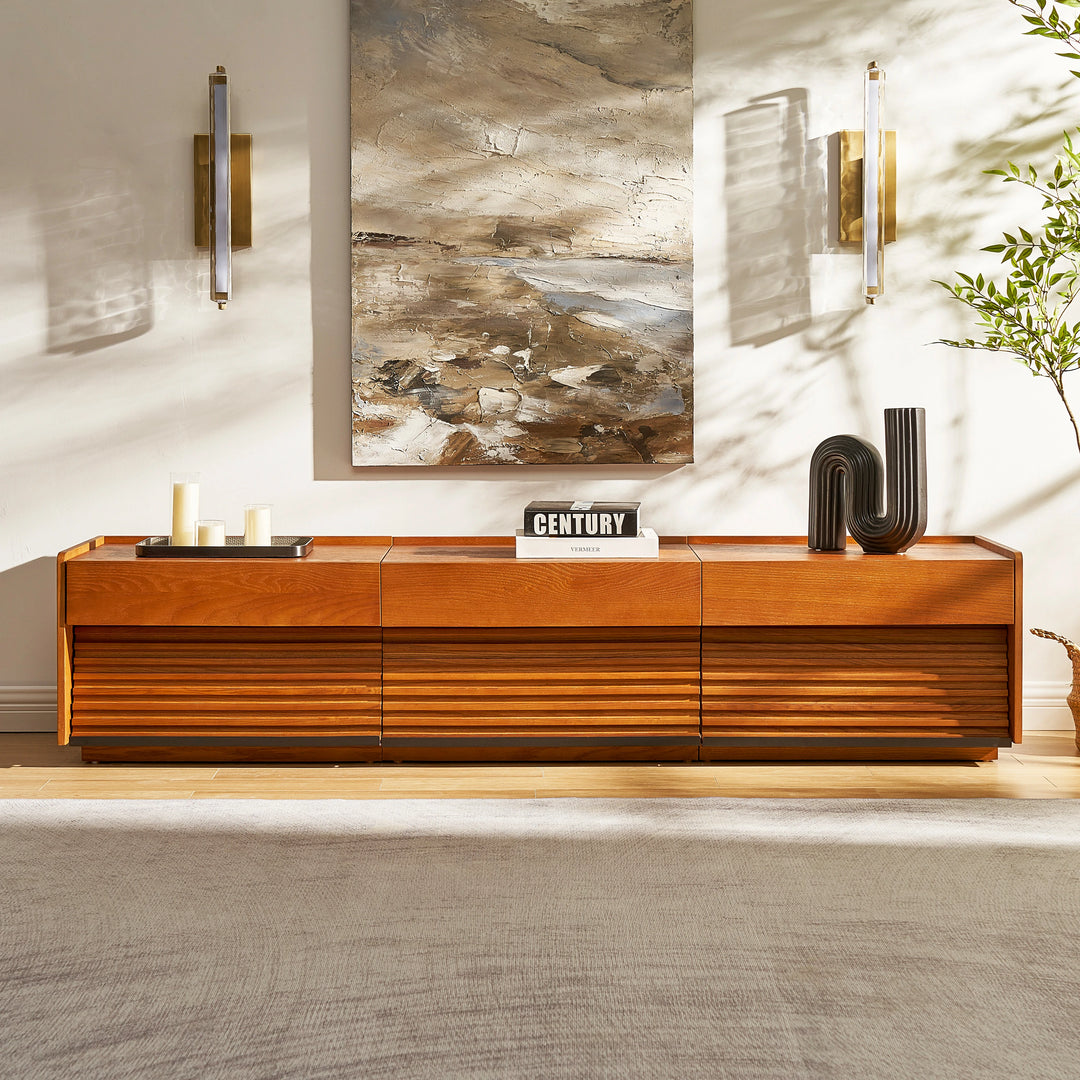 Devon Oak Media Console  71"