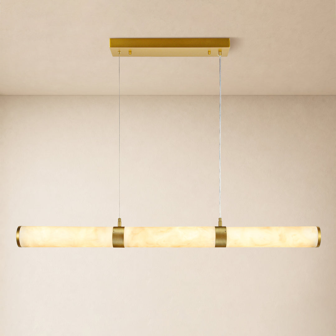 Remi Resin Linear Chandelier 47"W