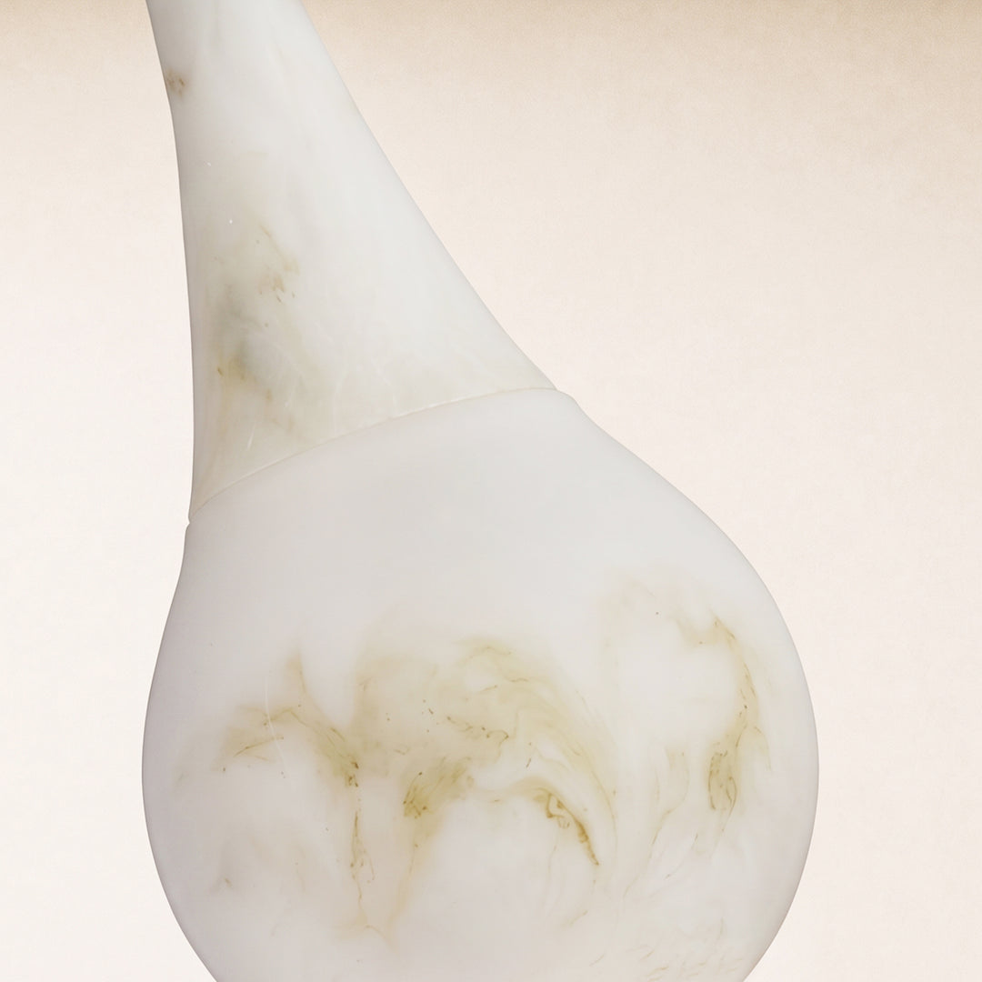 Sylvene Resin Teardrop Pendant 5.9"D #Finish_Gold,Size_5.9"D-x-11"H